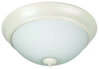 CRAFTMADE XP13AW-2W PRO BUILDER 2 LIGHT 13IN FLUSHMOUNT IN ANTIQUE WHITE