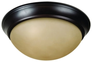 CRAFTMADE XPP15OB-3A PRO BUILDER PREMIUM 3 LIGHT 15IN FLUSHMOUNT IN OILED BRONZE