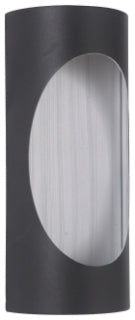 CRAFTMADE Z3102-TBBA-LED ELLIPSE SMALL LED POCKET SCONCE IN TEXTURED BLACK/BRUSHED ALUMINUM