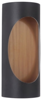 CRAFTMADE Z3102-TBSB-LED ELLIPSE SMALL LED POCKET SCONCE IN TEXTURED BLACK/SATIN BRASS