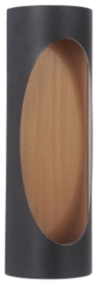 CRAFTMADE Z3112-TBSB-LED ELLIPSE MEDIUM LED POCKET SCONCE IN TEXTURED BLACK/SATIN BRASS