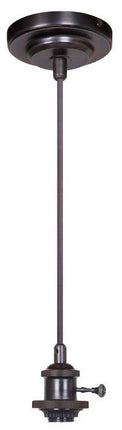 CRAFTMADE CPMKC-1ABZ 1 LIGHT MINI PENDANT CORD AGED BRONZE BRUSHED