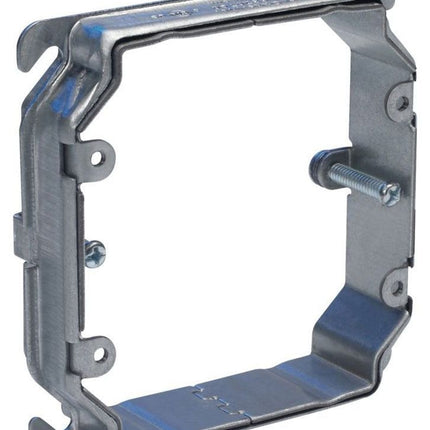 LASALLE AMR2 4 SQUARE TWO GANG ADJUSTABLE DEPTH DEVICE RING 3/4 TO 1-1/2 IN. RAISED