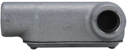 Eaton Crouse-Hinds series Condulet Form 7 SnapPack conduit outlet body, gasket and cover, Feraloy iron alloy, LR shape, 1"