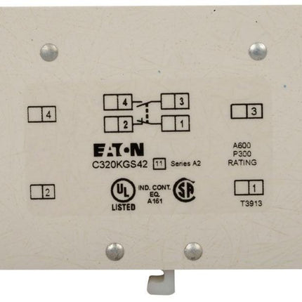 Eaton Freedom NEMA auxiliary contact, Freedom Accessory, Base auxiliary contact, Used on Starter and Contactors, NO NC circuit, NEMA Sizes 4-5, IEC Sizes P-S