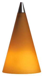 TECH LIGHTING 700FJCONAS FJ CONE AMBER GLS S.NICKEL