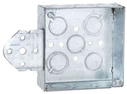 RACO 193 4SQ BOX WELD 1-1/2DP B-BRKT 1/2-3/4 TKO
