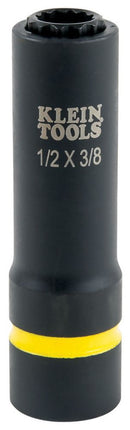KLEIN 66011 2-IN-1 IMPACT SOCKET 12-POINT 1/2 AND 3/8-INCH