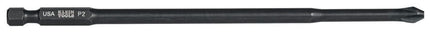 KLEIN PH262 #2 PHILLIPS TIP POWER DRIVERS 6-INCH BIT 2-PACK