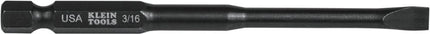 KLEIN SL316355 3/16-INCH SLOTTED DRIVERS 3-1/2-INCH BIT 5-PACK