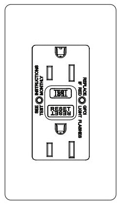 CA 15A GFCI SELF TESTING RECEPTACLE BR