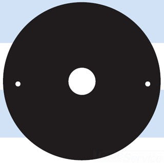 MULBERRY 30367B ROUND LAMPHLDR CVR 1H BLK