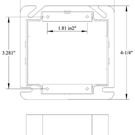 MULBERRY 11273 4-IN 2G TILE COVER 1IN