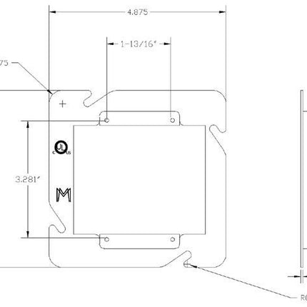 MULBERRY 11372 4-11/16 2G TILE CVR 3/4IN