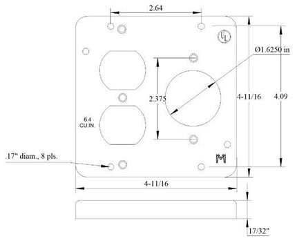 MULBERRY 11538 4-11/16 DPLX/1 620IN TL CVR