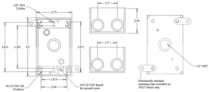MULBERRY 30215Z WP BOX 5H-1/2IN W/LUG BRZ