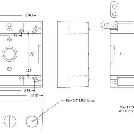 MULBERRY 30245W 2G WP BOX 5H-1/2IN W/LG WH