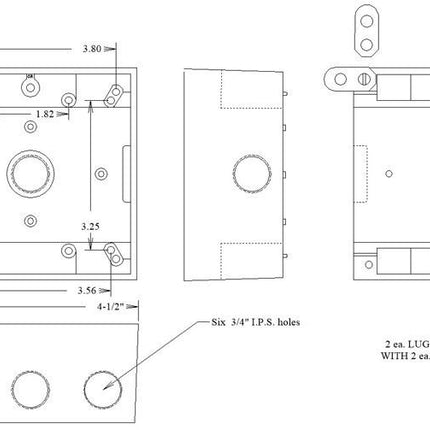MULBERRY 30260 2G WP BOX 6H-3/4IN W/LUG