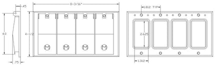 MULBERRY 30404 WP 4G GFI COVER