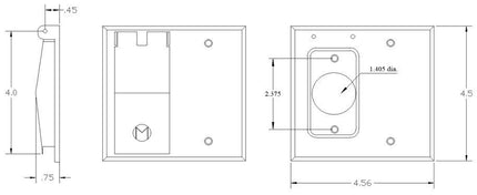 MULBERRY 30428 WP 2G SINGLE/BLANK COVER