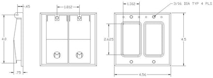 MULBERRY 30452Z WP 2G GFI COVER BRONZE