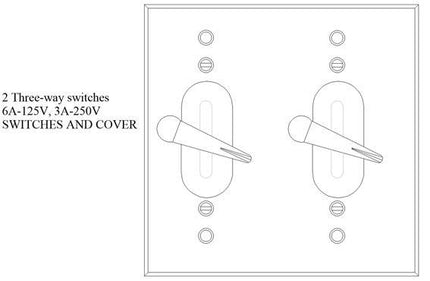 MULBERRY 30493 WP 2G 3 WAY SW & COVER