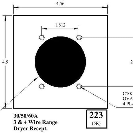 MULBERRY 83223 2G CHROME PWR RCPT