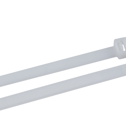 Heavy-Duty Cable Tie, Nylon 6/6, 36" Length, 10.3" Max Bundle Dia, Natural, 175 lb Tensile Strength, (50/Bag)
