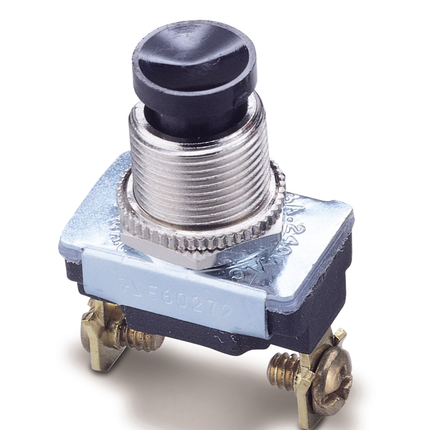 SPST Momentary Contact Push-Button Switch (Black)