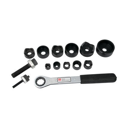Hand Ratchet Knockout Set, 1/2" - 2" case
