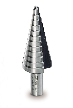 Step Bit, 3/16" - 7/8" 12 sizes