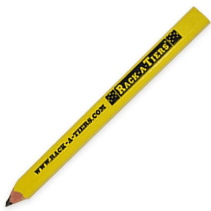 RACK-A-TIERS 52466 CARPENTERS PENCIL - FLAT YELLOW