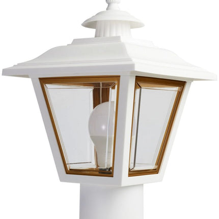 NUVO SF77-899 NUVO LIGHTING SF77-899 TRANSITIONAL ONE LIGHT POST LANTERN WHITE FINISH