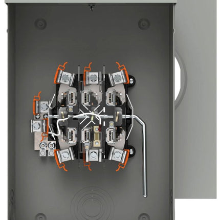 SIEMENS 44307-02CV TALON 200A 7J RGLS 1POS LVRBPS MS OH/UG