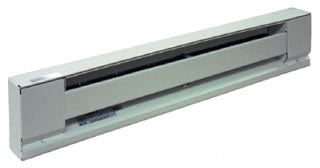 TPI G2915072SW 1500/1125W 277/240V 72IN BASEBOARD HTR STEEL ELEMENT WHITE