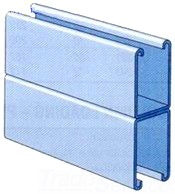 UNISTRUT P5501-10GR 1-5/8IN X 4 7/8IN 12 GAGE BACK-TO-BACK SOLID