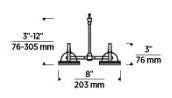 TECH LIGHTING 700MO2ELT06S MO2-ELTON 06IN SATIN NICKEL
