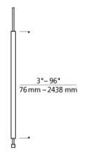 TECH LIGHTING 700MO2P03C MO2 3 IN POWER EXTENDER CHR