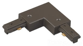 H Track Left L Connector in Black