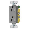 HUBBELL RRD15SGYWRTR RCPT DUP DEC WR TR 15A125V GY