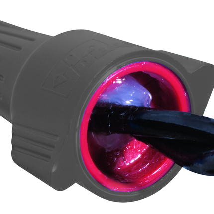 WeatherProof Wire Connector, Model 62® Gray/Red, Jar of 100