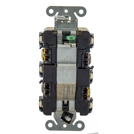 tradeSELECT® Decorator Rocker Switch, 4-Way 15A Push Back and Side Wired