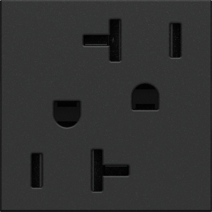 adorne® 20A Dual Tamper-Resistant Outlet, Graphite