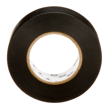 3M Temflex Vinyl Electrical Tape 165, Black, 3/4 in x 60 ft x .006 in, 100 Rolls/Case