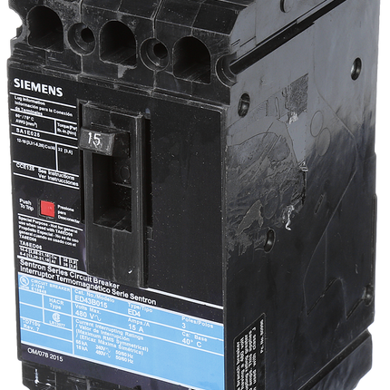 BREAKER ED4 3P 480V 15A