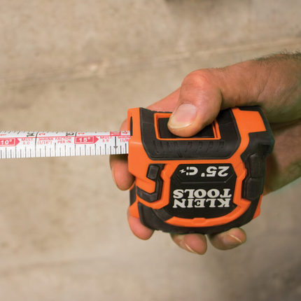 Tape Measure 25-Foot Magnetic Double-Hook
