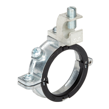 Insulated Split Grounding Bushing, 2", Zinc with Aluminum Lug