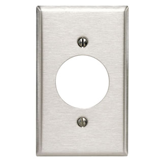 1-Gang Wallplate, Standard Size, Magnetic Stainless Steel