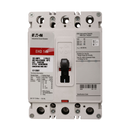 Eaton Series C complete molded case circuit breaker