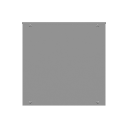 48x12x48 Hinge Cover Type 3R Steel No Knockouts ANSI 61 Gray Double Doors Padlocking 3 Point Handle Back Panel Weld Studs Drip Shield No Center Post